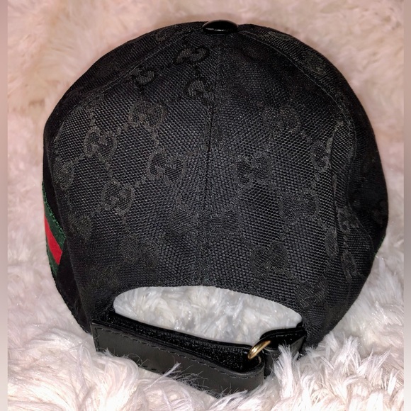 GUCCI ORIGINAL GG CANVAS BASEBALL HAT WITH WEB - Picture 3 of 9